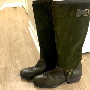 Franco Sarto suede and leather tall boots